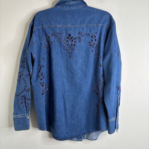 Forte Forte Embroidered Denim Shirt - Picture 7 of 7